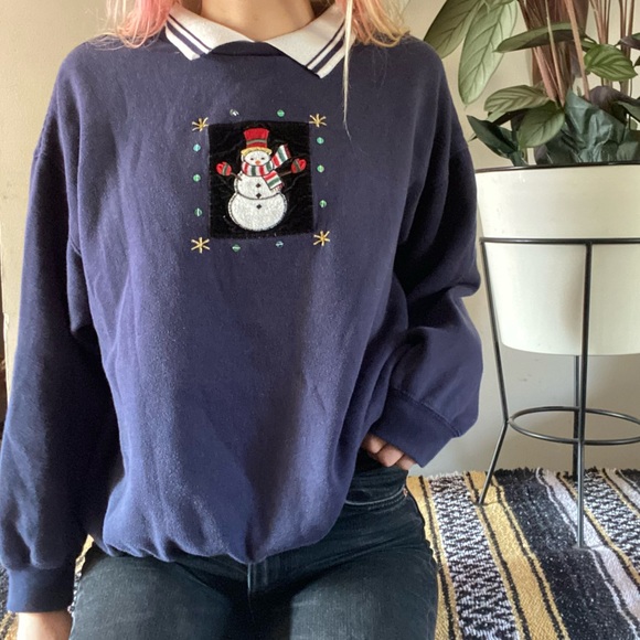Snowman Granny sweatershirt - Picture 3 of 3